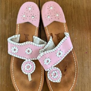Pink and White Jack Rogers Sandals 9